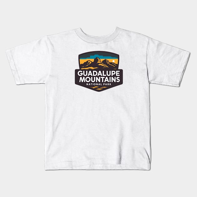 Guadalupe Mountains Kids T-Shirt by Perspektiva